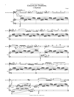 トロンボーン協奏曲 楽譜 Higgins スコア Higgins, T. - Concerto for Trombone (piano reduction) — 415Music